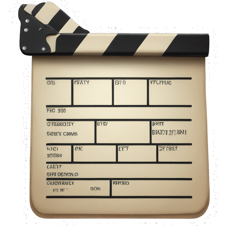 movie clap board emoji