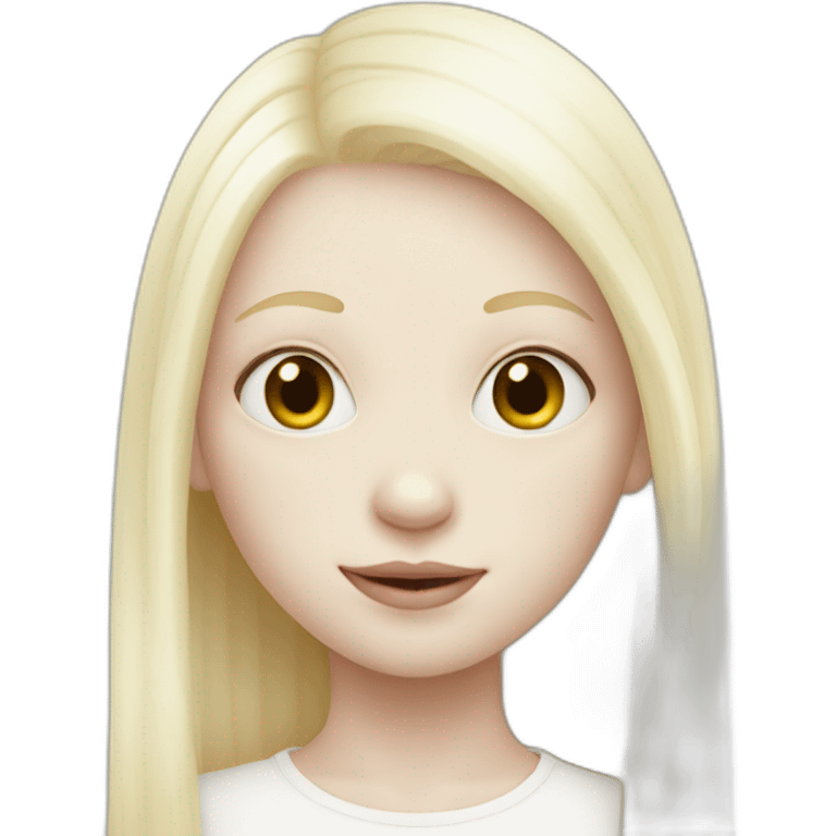 Albino girl emoji