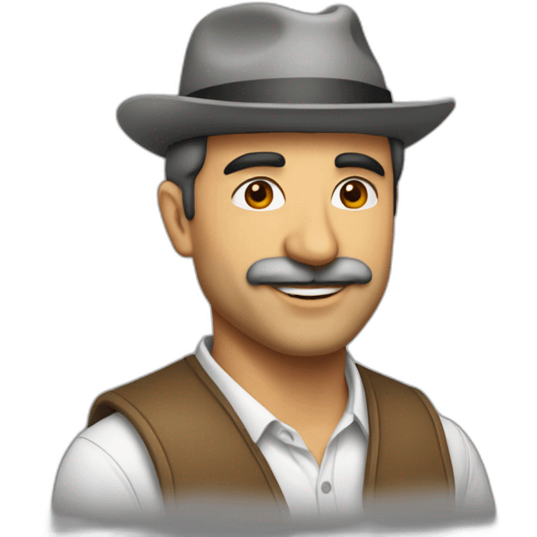 Ahmet Yener with hat emoji