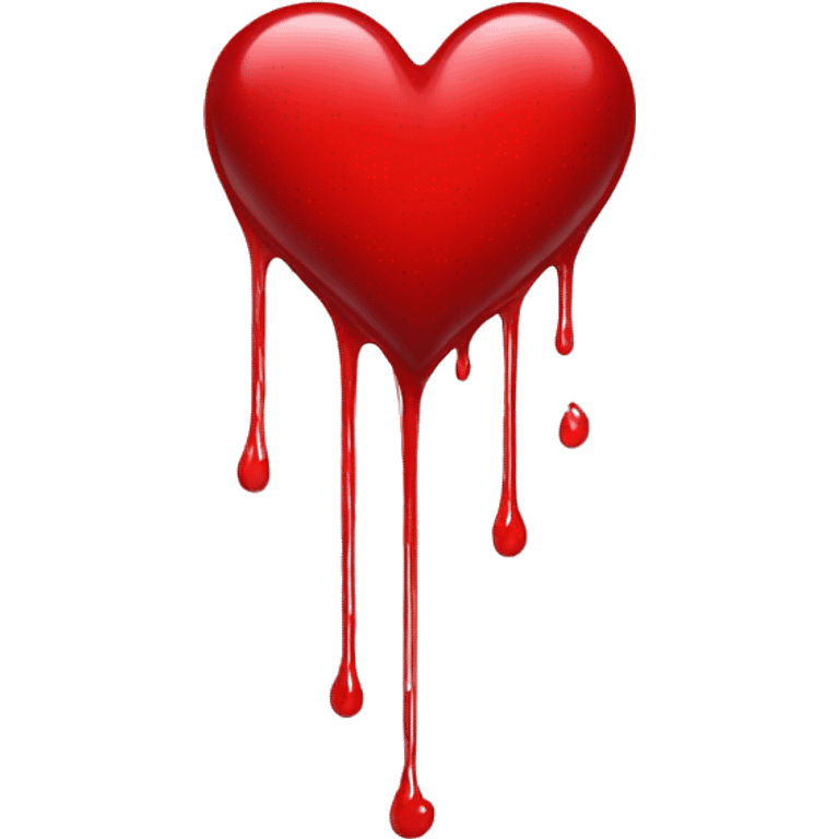 bleeding red heart emoji