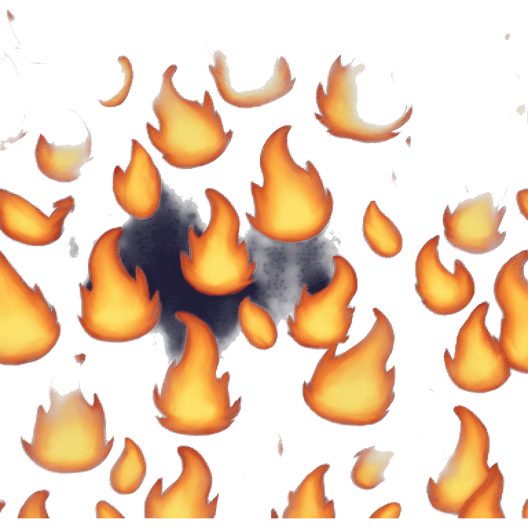 fire sad emoji