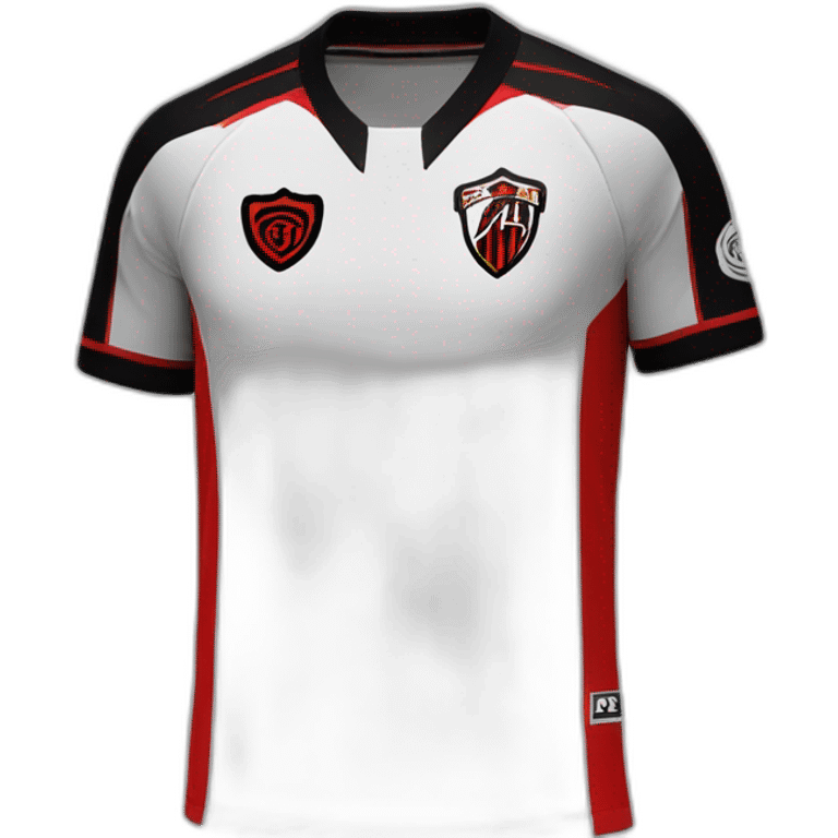 Liga Deportiva Alajuelense uniform color black red emoji