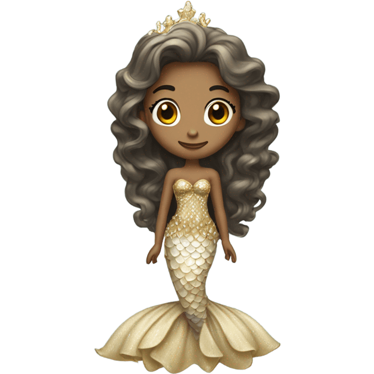 Mermaid with a princess dress emoji