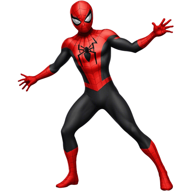 Spiderman black costume  emoji