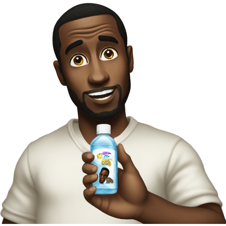 p diddy holding baby oil emoji