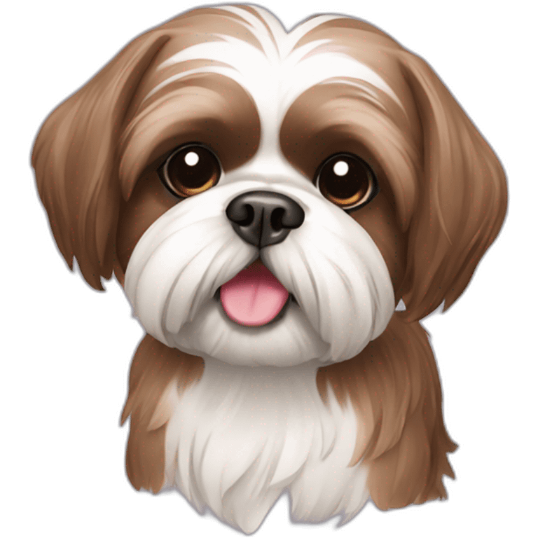 brown shih tzu emoji