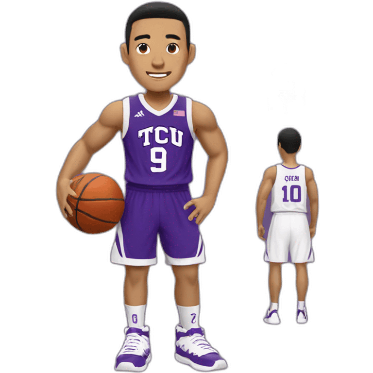 Tcu Asian Basketball player no.9 emoji