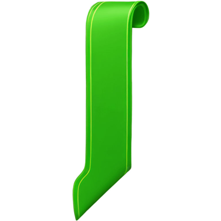 green bookmark  emoji