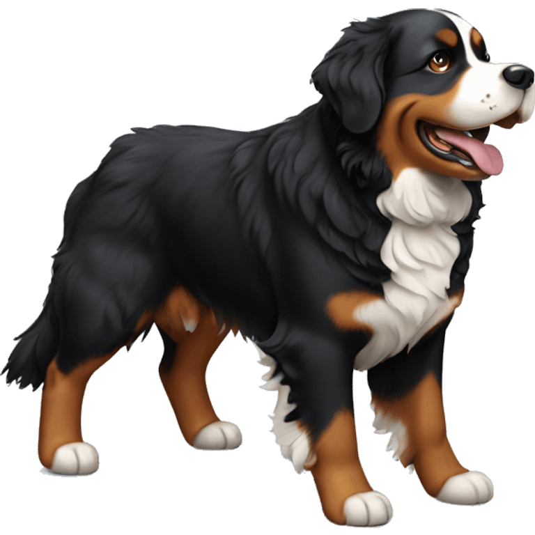 Bernese mountain dog happy emoji