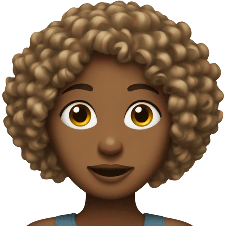 Curly Woman emoji