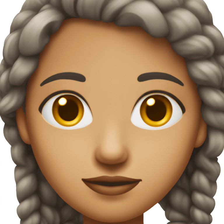 portrait of a medium -skinned female  emoji