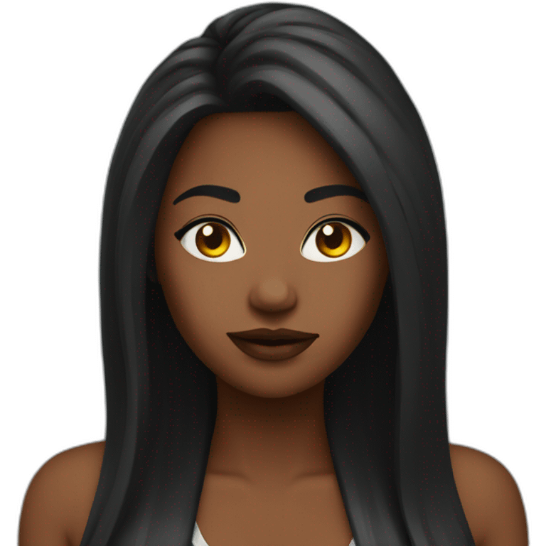 Black baddie emoji