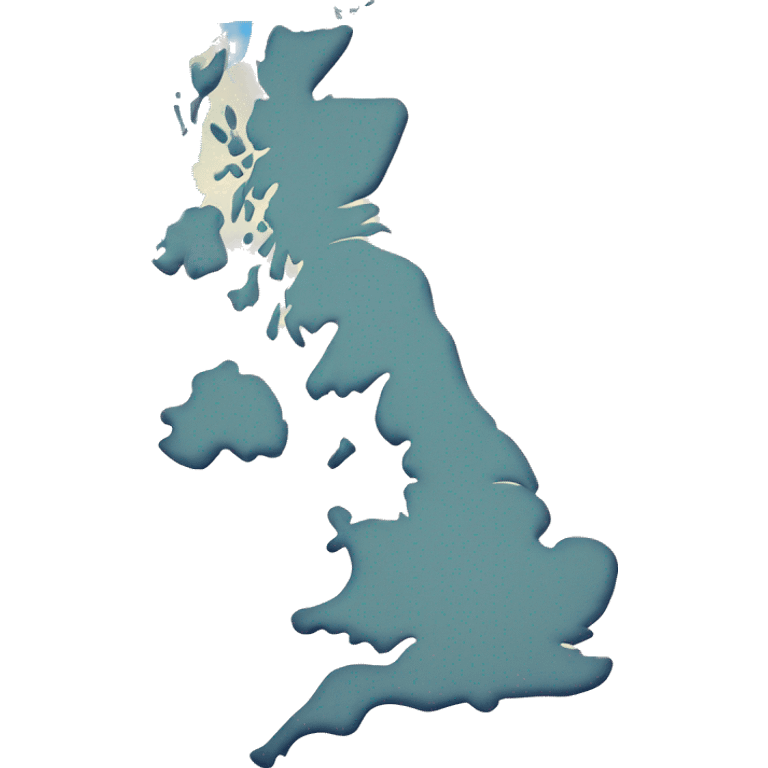 Uk map blue simpe emoji