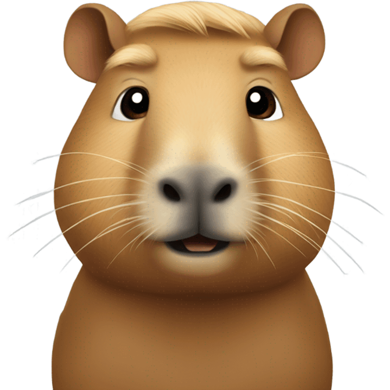 trump rinding a capybara emoji