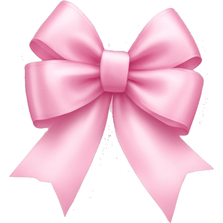 light pink ribbon bow emoji