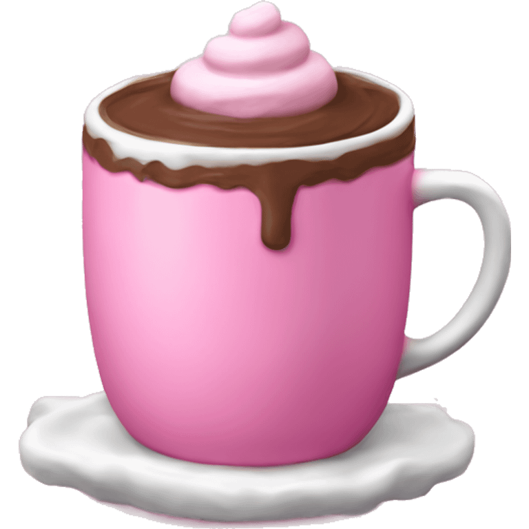 pink hot chocolate  emoji