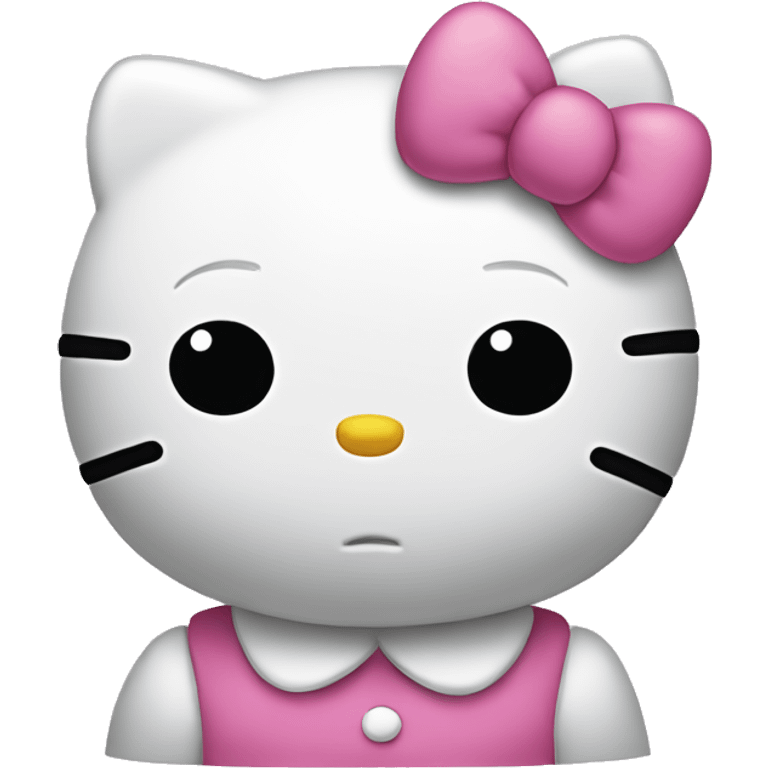 frowning hello kitty emoji