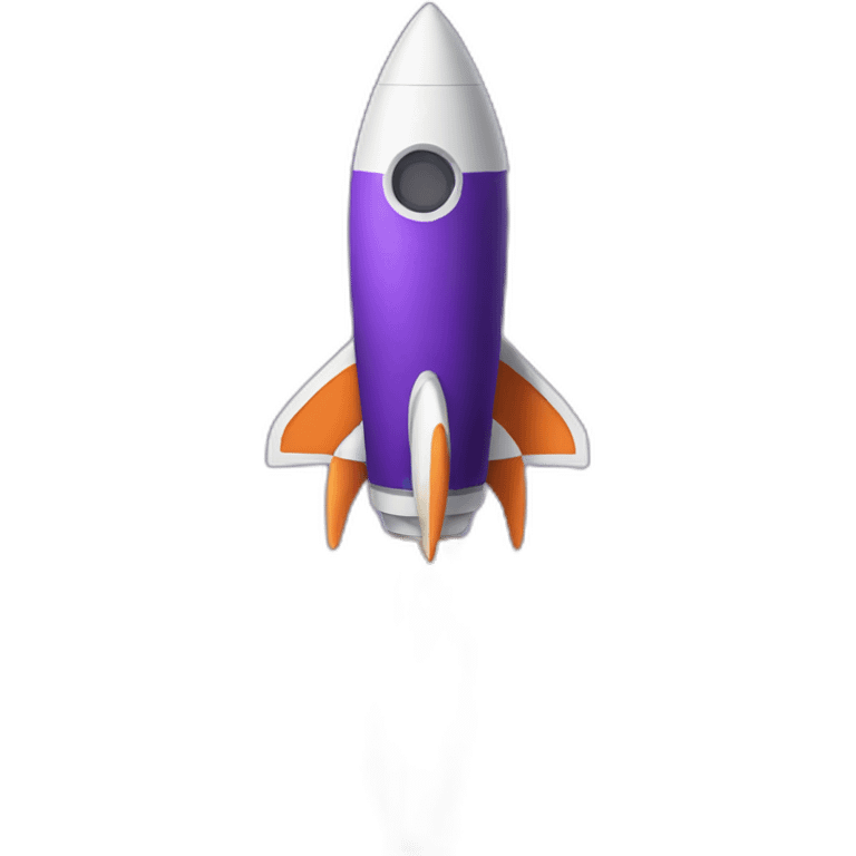 purple rocket emoji