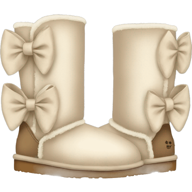 Uggs with a bow  emoji