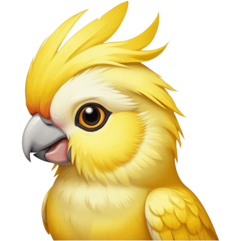 Yellow cockatiel emoji