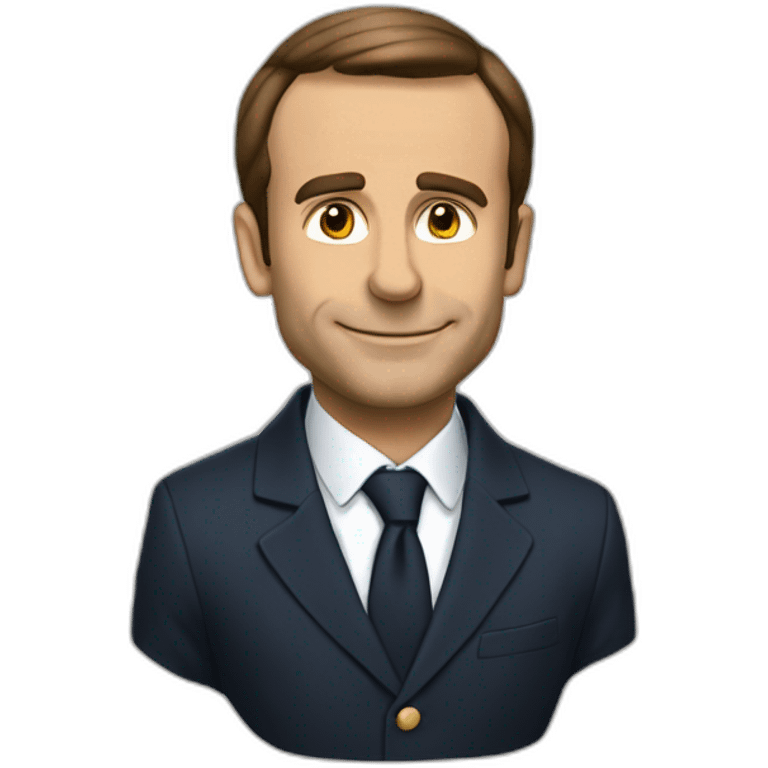 Macron qui boit du coca emoji