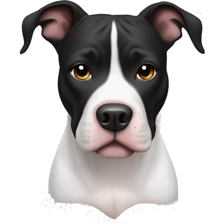 black and white pitbull emoji