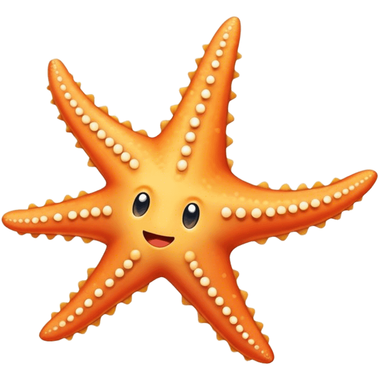 Starfish with a mullet emoji