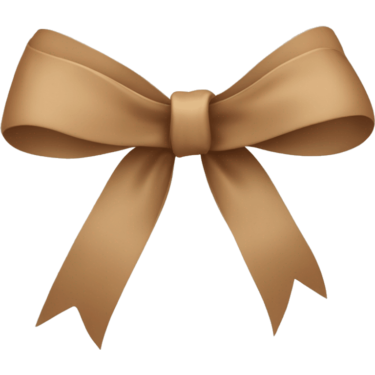 light brown ribbon bow emoji