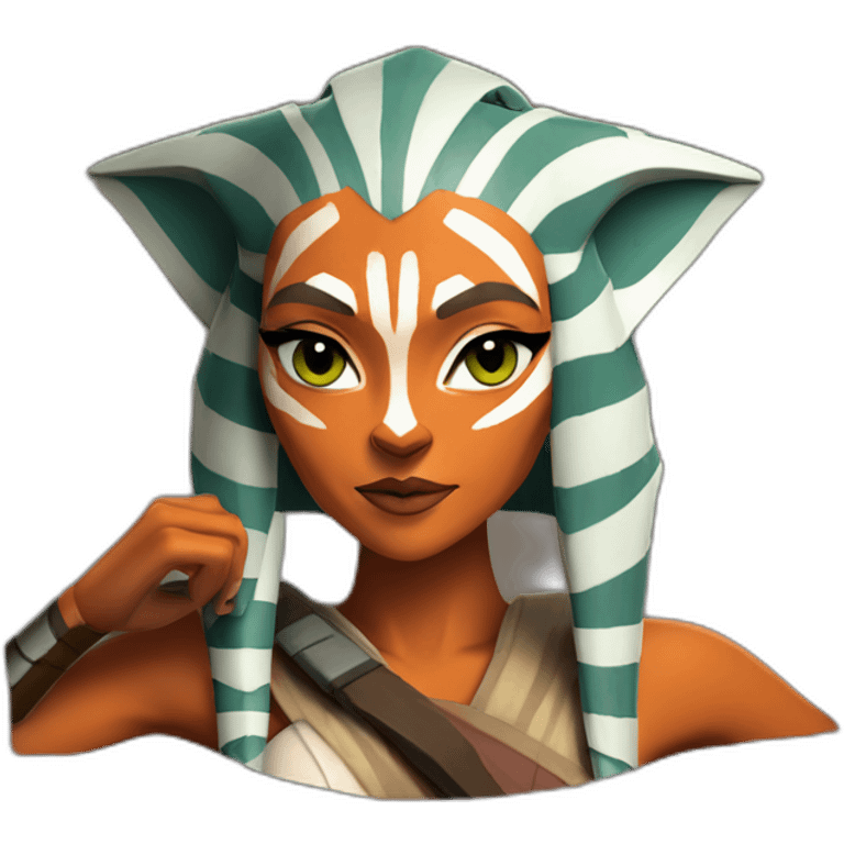 sexy ahsoka tano holding hera syndulla emoji