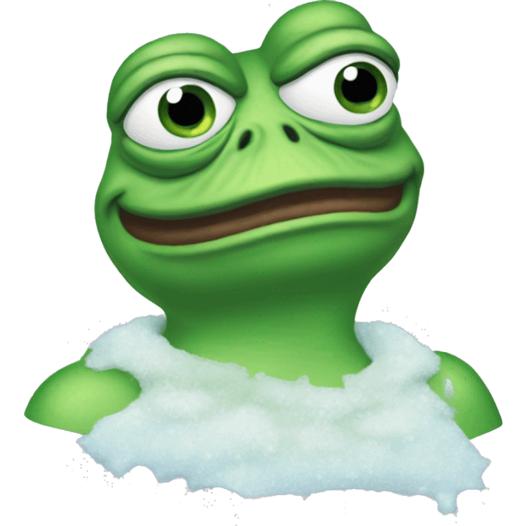 pepe the frog frozen cold emoji