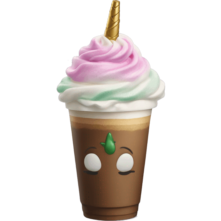 Unicorn Frappuccino emoji