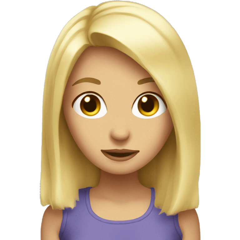 a blonde gir emoji