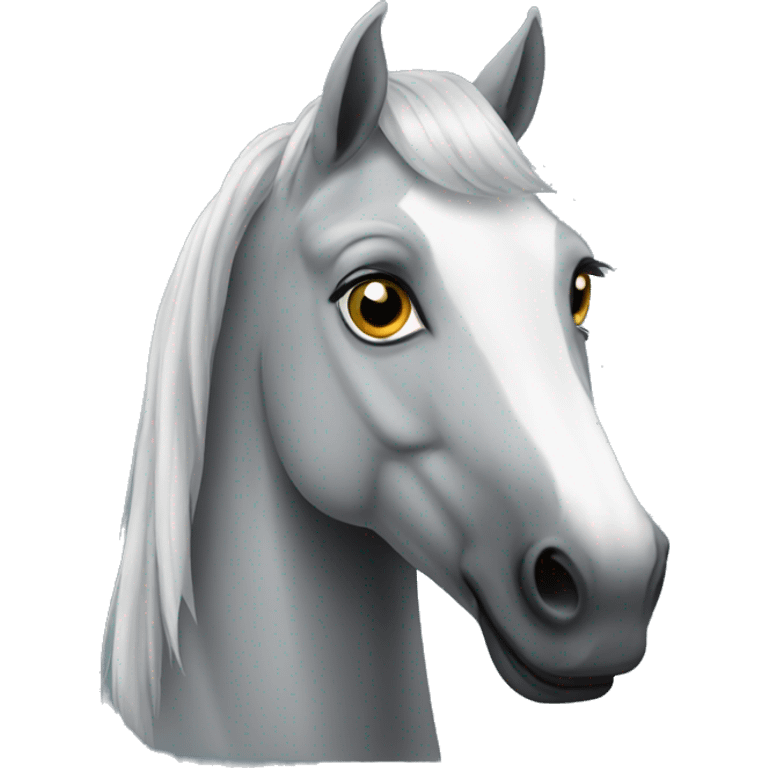 grey horse emoji