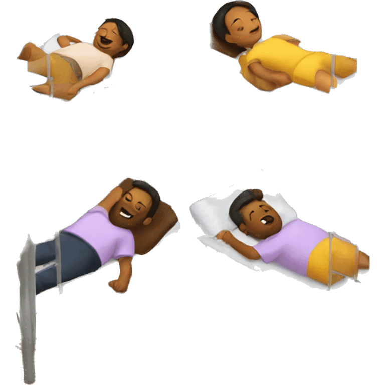 2 people sleeping in a bunk bed emoji