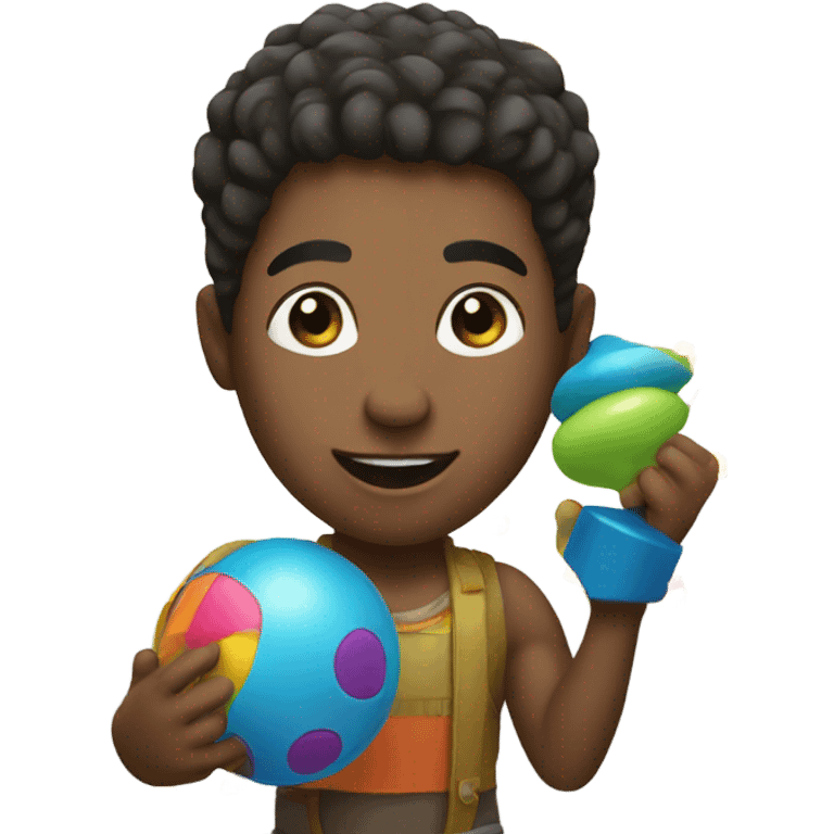 Playing with toys emoji