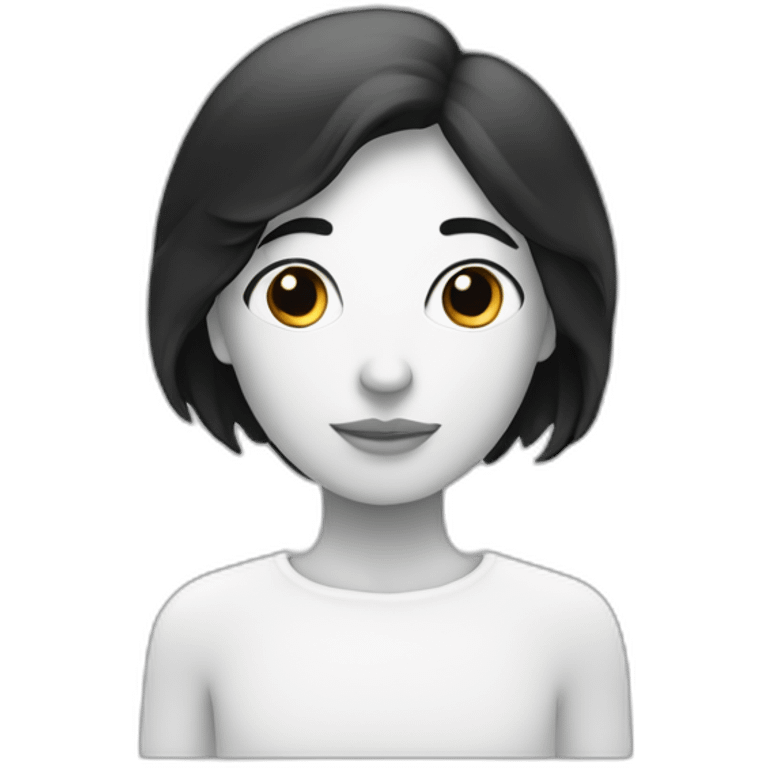 Une fille blanche entourer d’homme noir  emoji