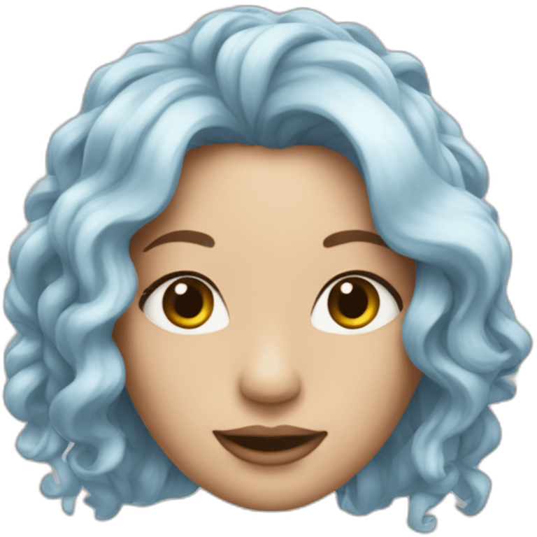 Chanteuse ice-spice au cheveux rousse emoji