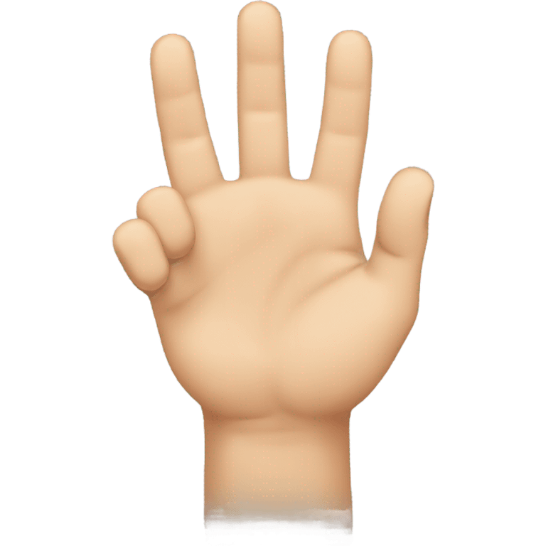 Two hands with little fingers linked emoji