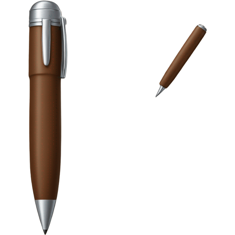 brown pen emoji