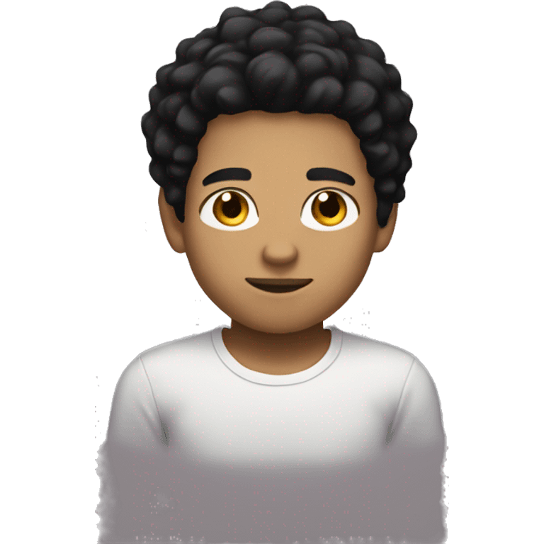 A light skin boy with black hair emoji