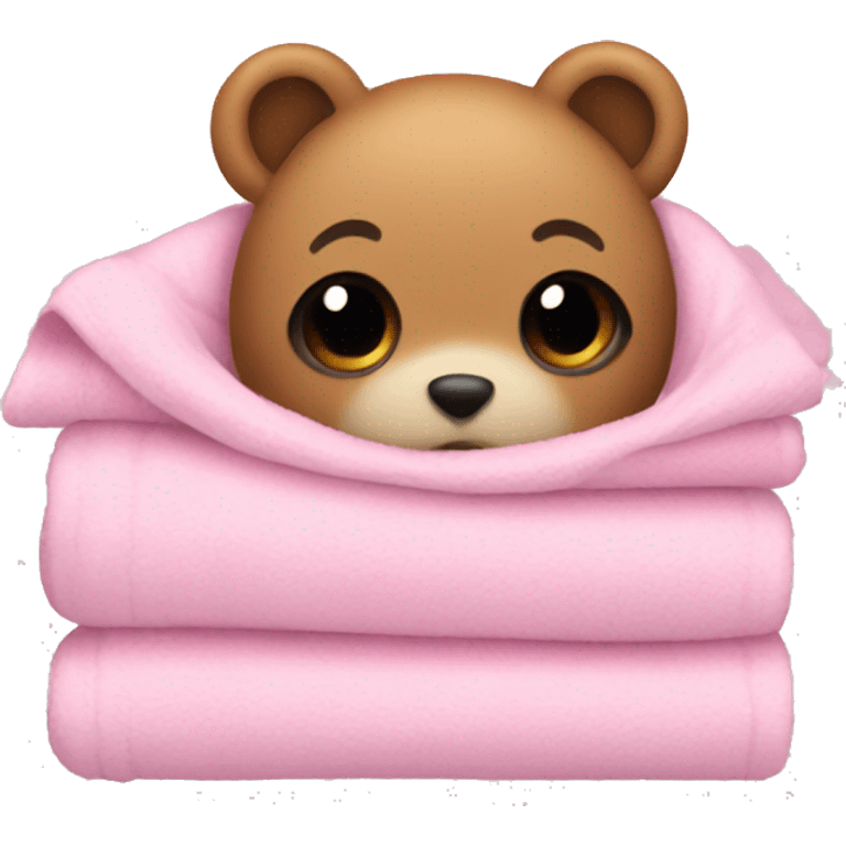 cute blanket that is pink emoji