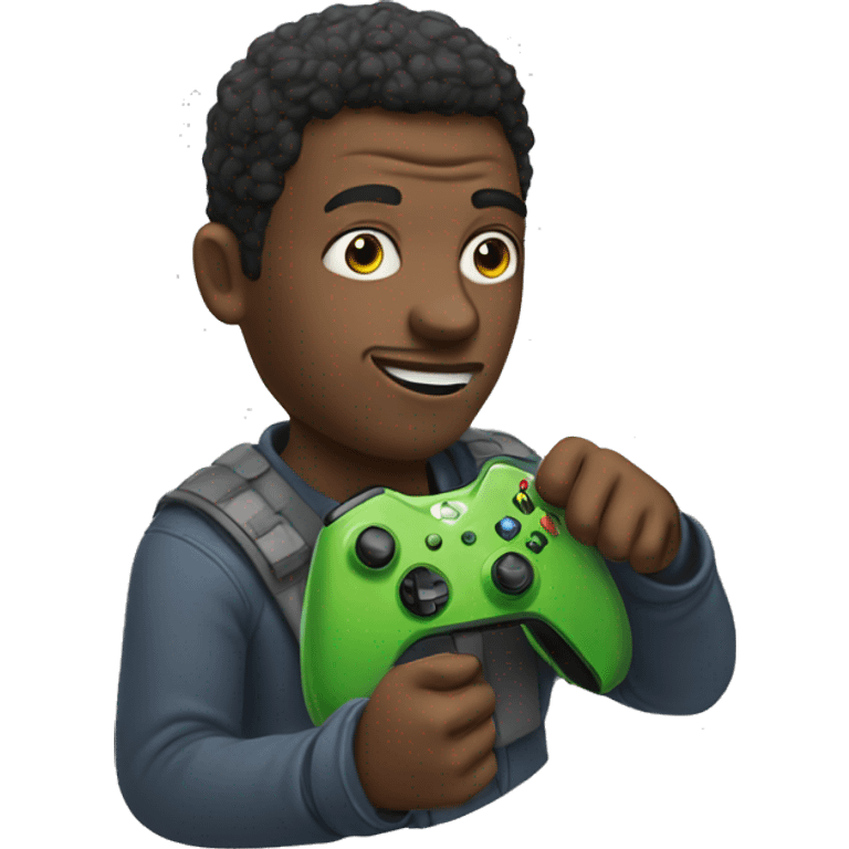 a guy with an xbox controller emoji