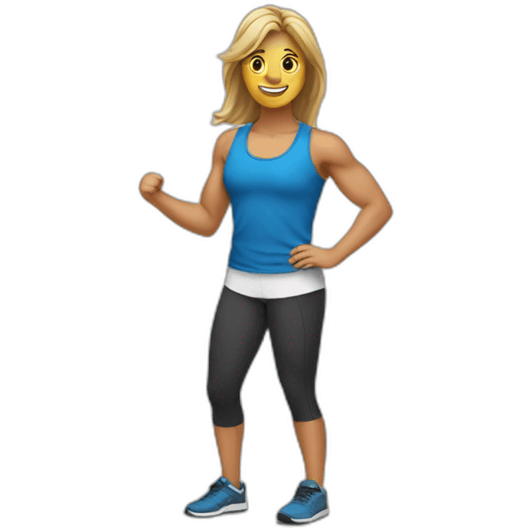 student in fitness emoji