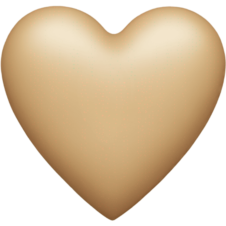 Beige heart emoji