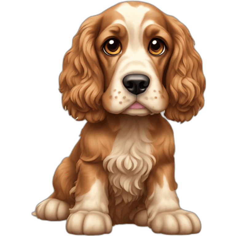 Dog-english-cocker-spaniel-full-body emoji