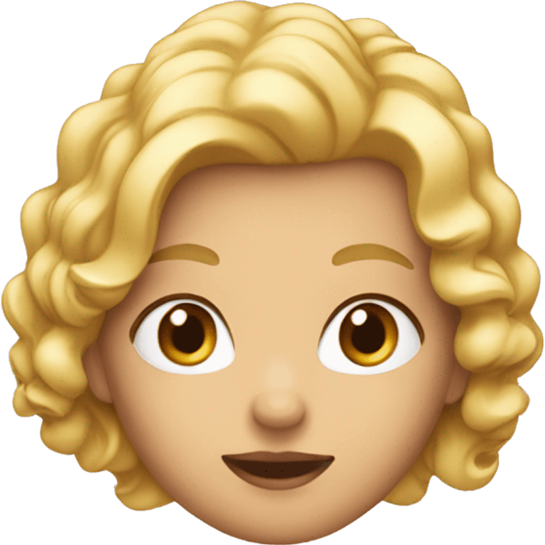 une chipie blonde qui ricane emoji