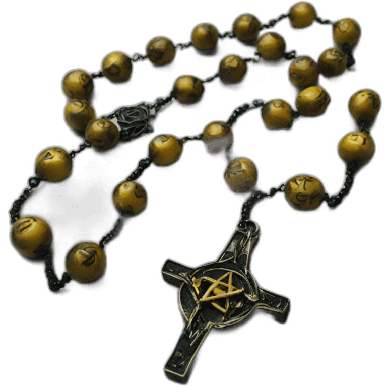 pentagram rosary emoji