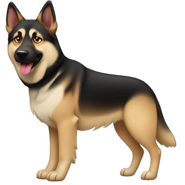 German shephard and husky emoji