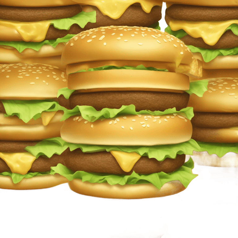 Big Mac made of gold emoji