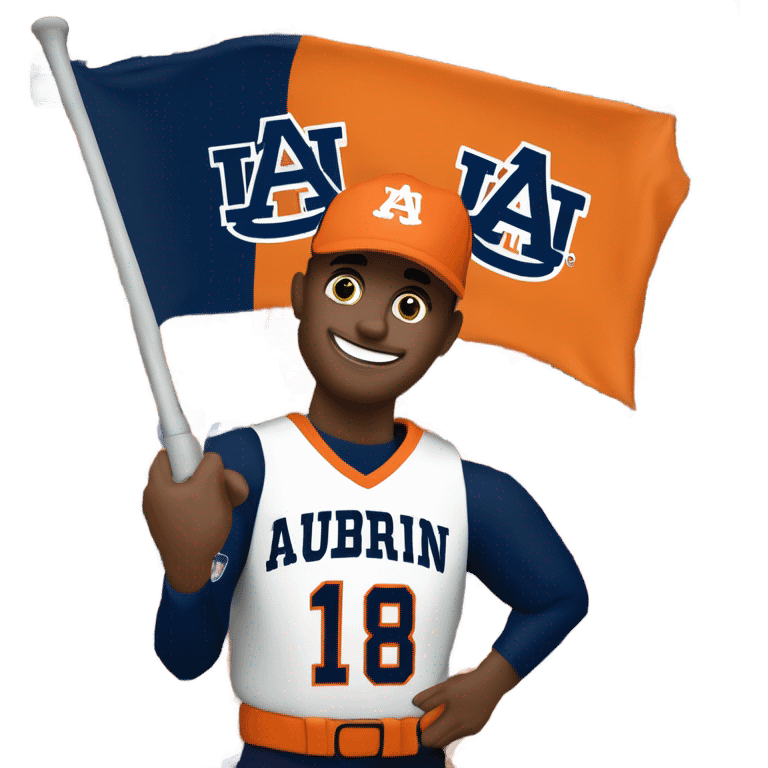 Auburn University super sports fan emoji